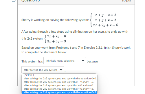 D Question 2 10 pts Think about your work from