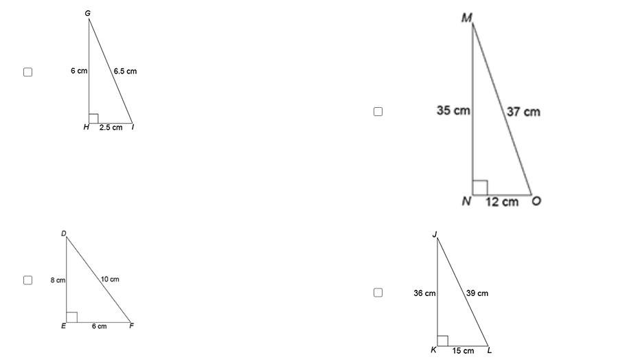Which triangles could not be similar to triangle