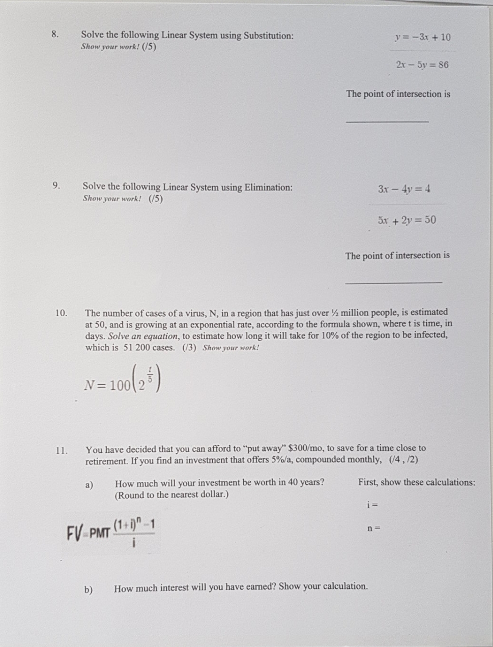 please solve and explain 8. Solve the following