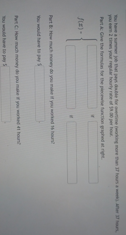 am stuck You have a summer job that pays double