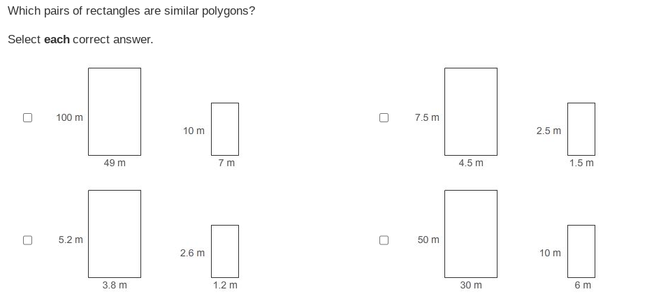 Which triangles could not be similar to triangle