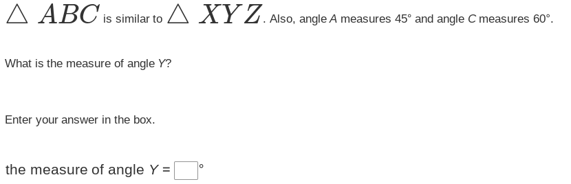 Which triangles could not be similar to triangle