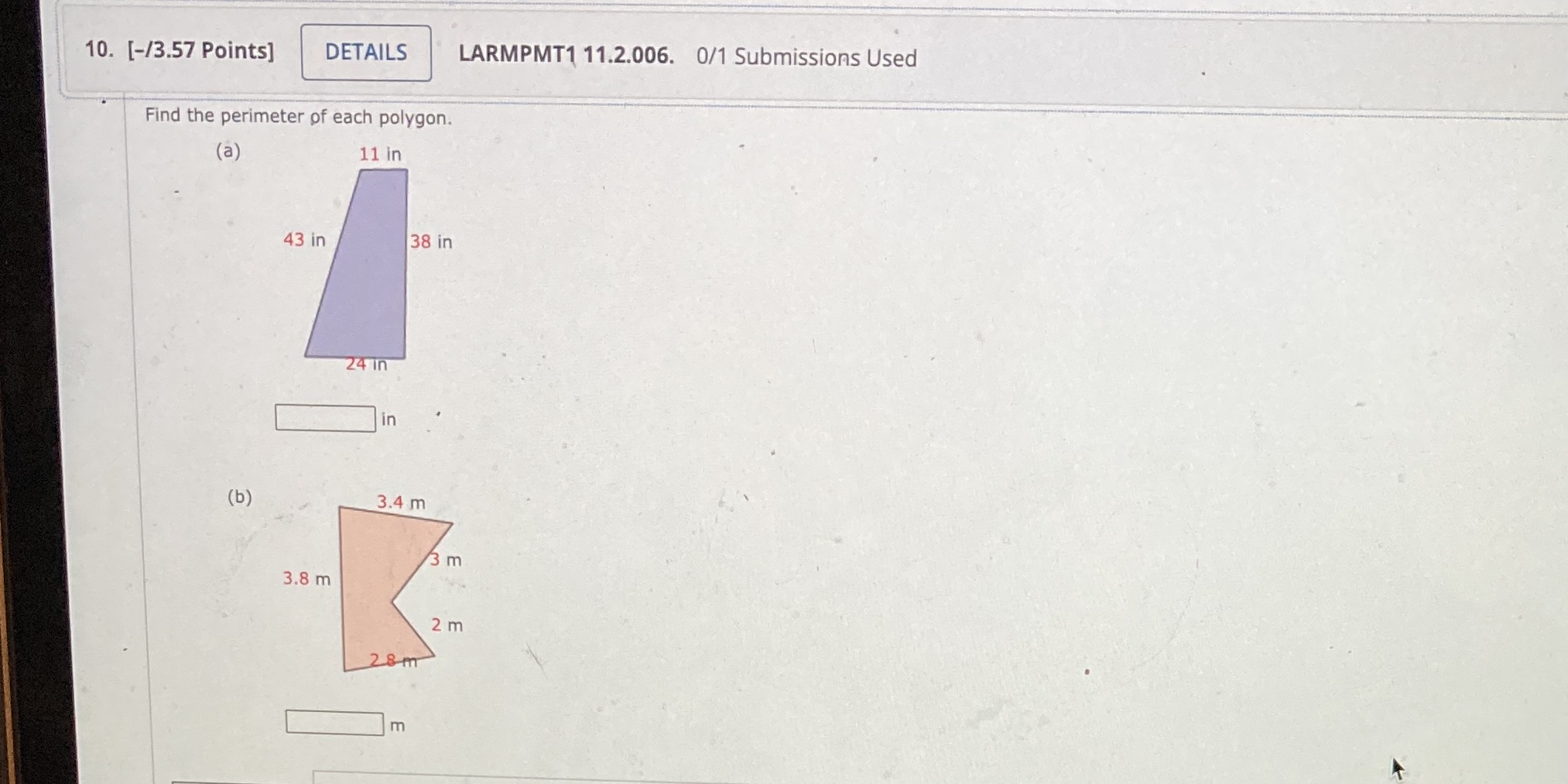 10. [-/3.57 Points] DETAILS LARMPMT1 11.2.006.