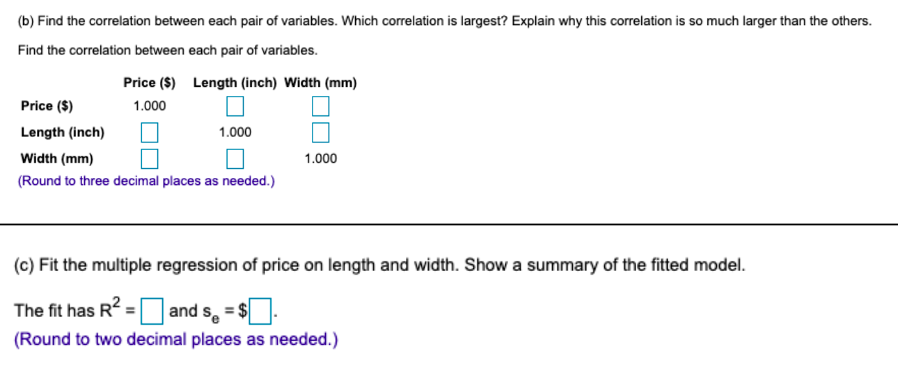 The accompanying data give the prices? (in