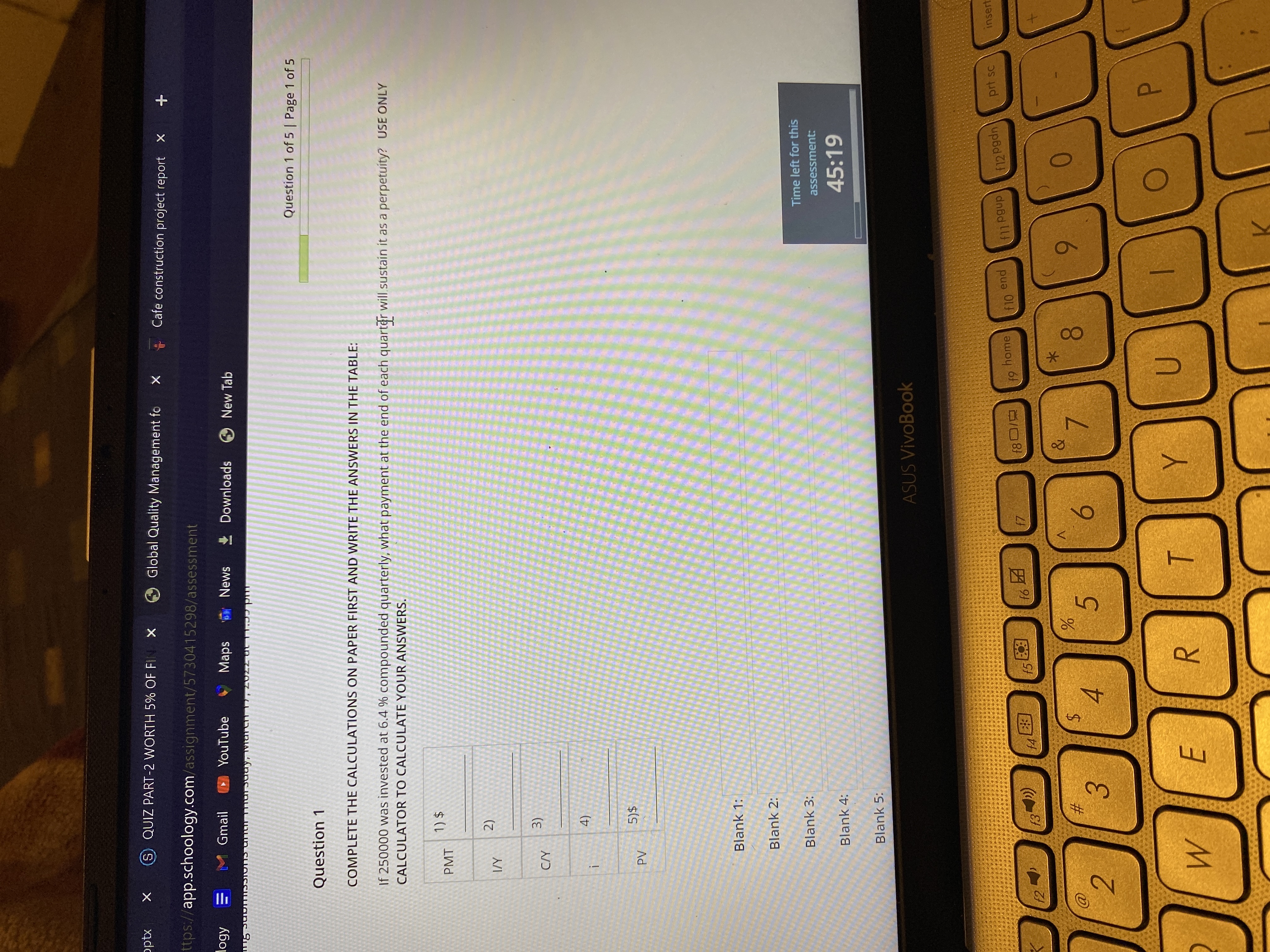 ptx X QUIZ PART-2 WORTH 5% OF FIN X Global