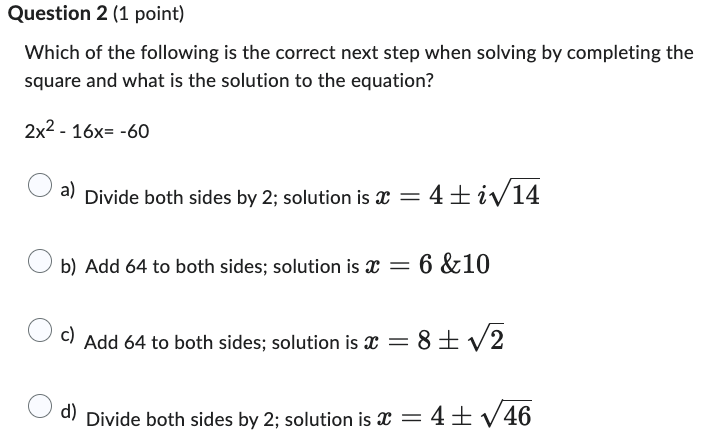 Which of the following representations of a