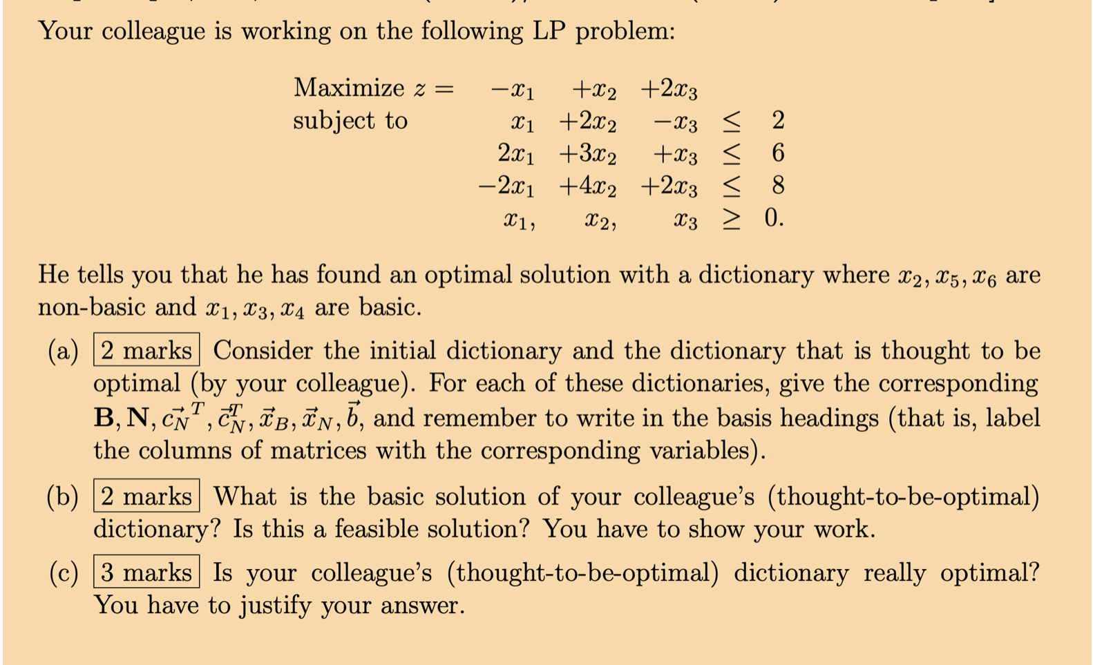 Hello! any help with this linear program will be