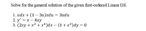 ANSWER NO. 2 ONLY! COMPLETE SOLUTIONS! Solve for