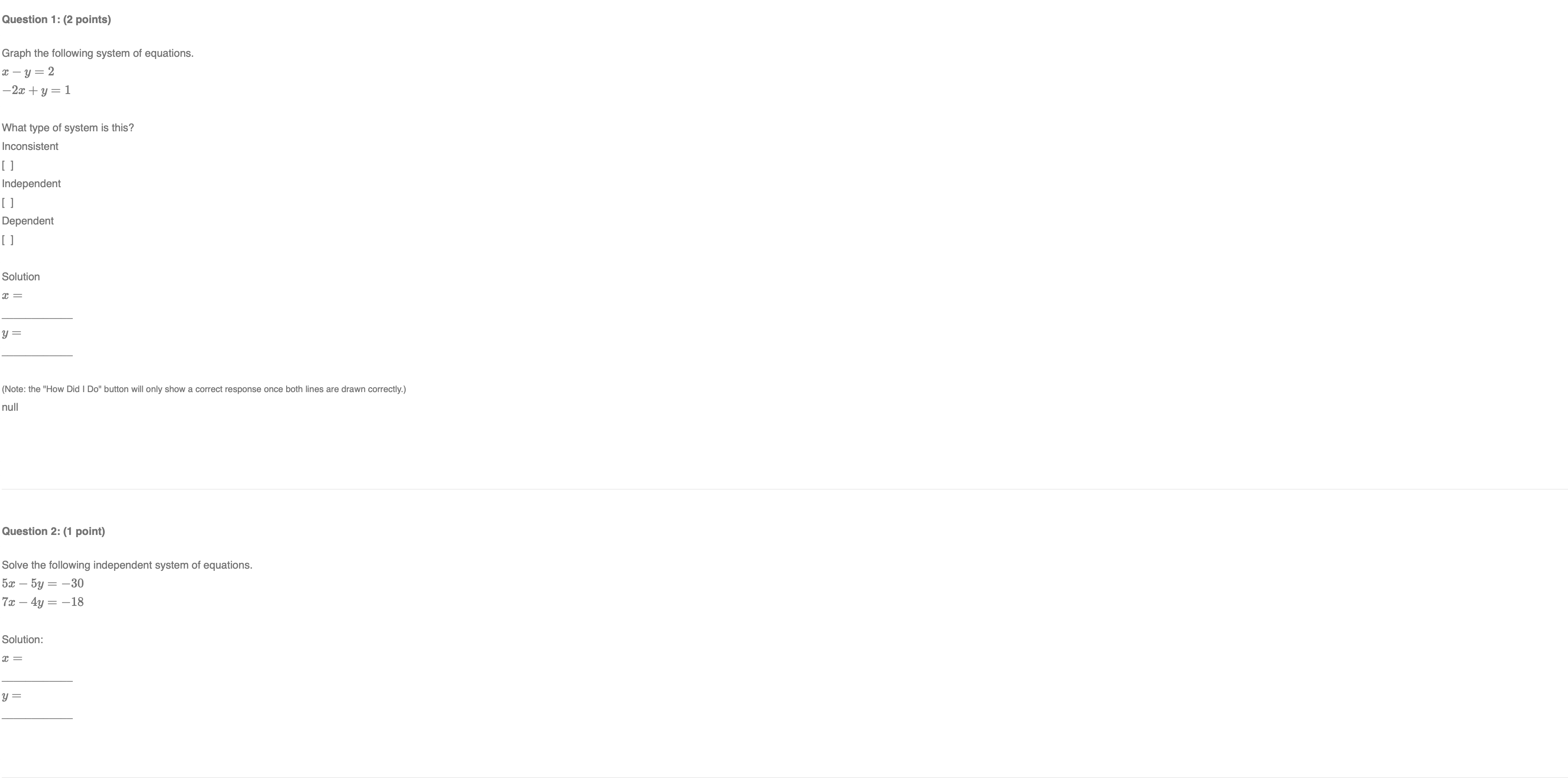 I need help with this. want to see if I did it