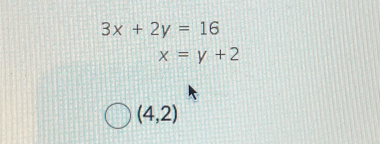 Solve the system of equations \f