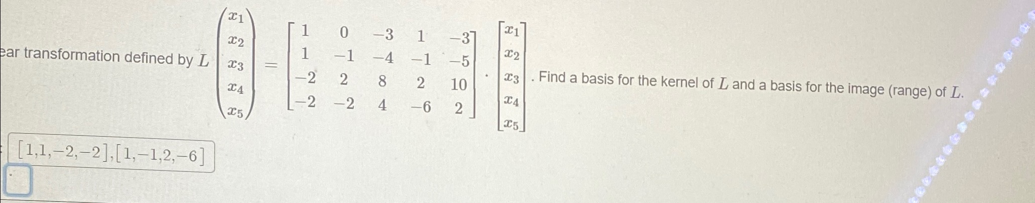 Need image basis asap please X 1 X 1 3 O 2 -4 -5