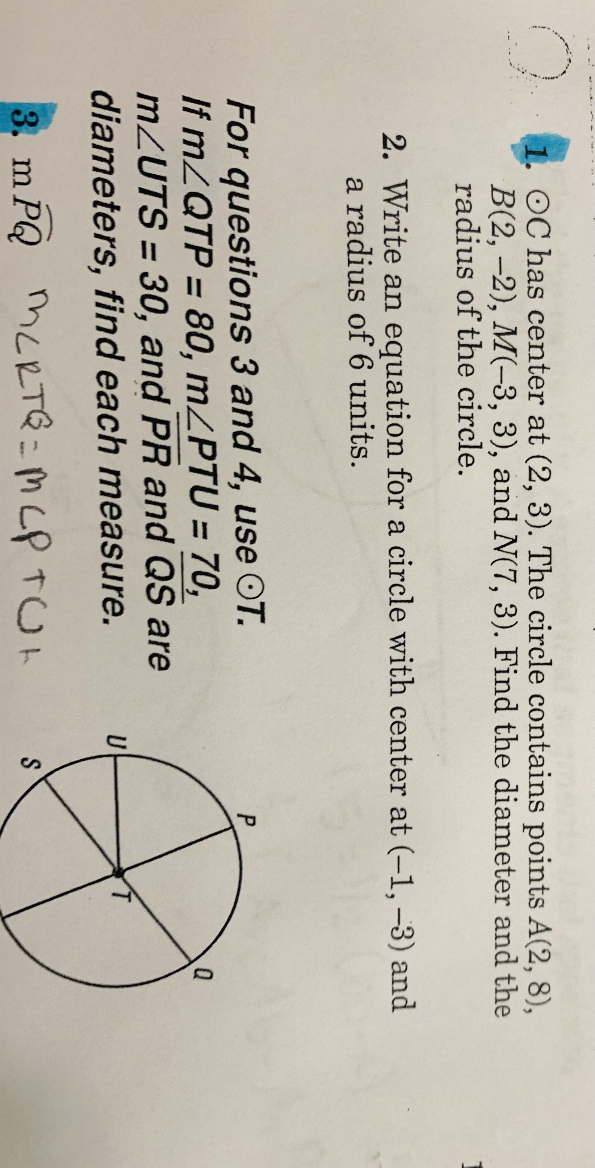 hi, this question, number 1, will be on my test
