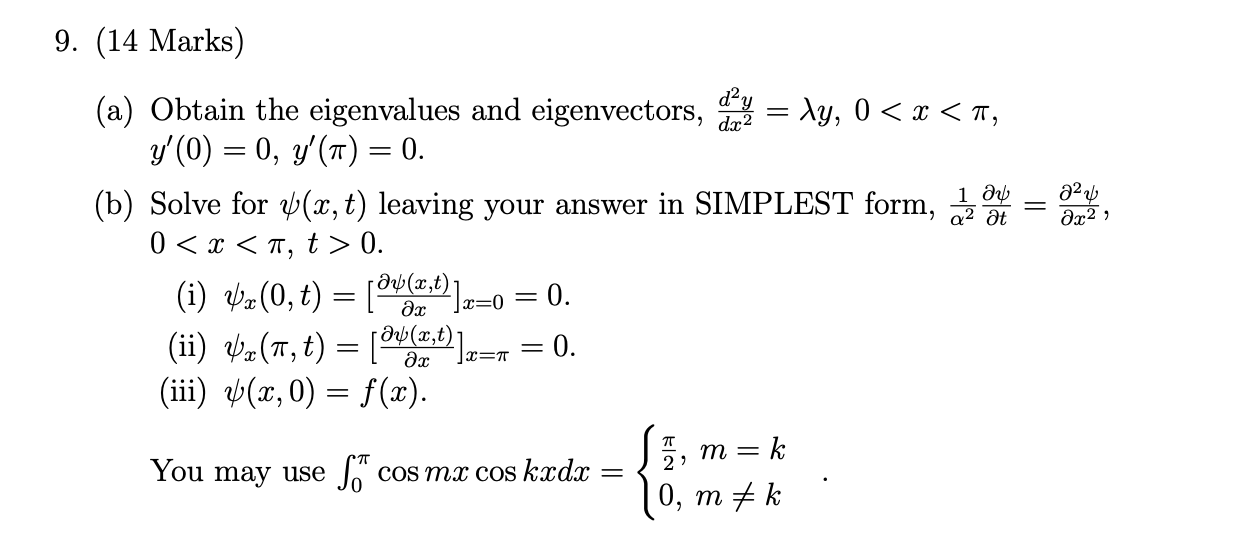 Solve for ?(x, t) leaving your answer in SIMPLEST