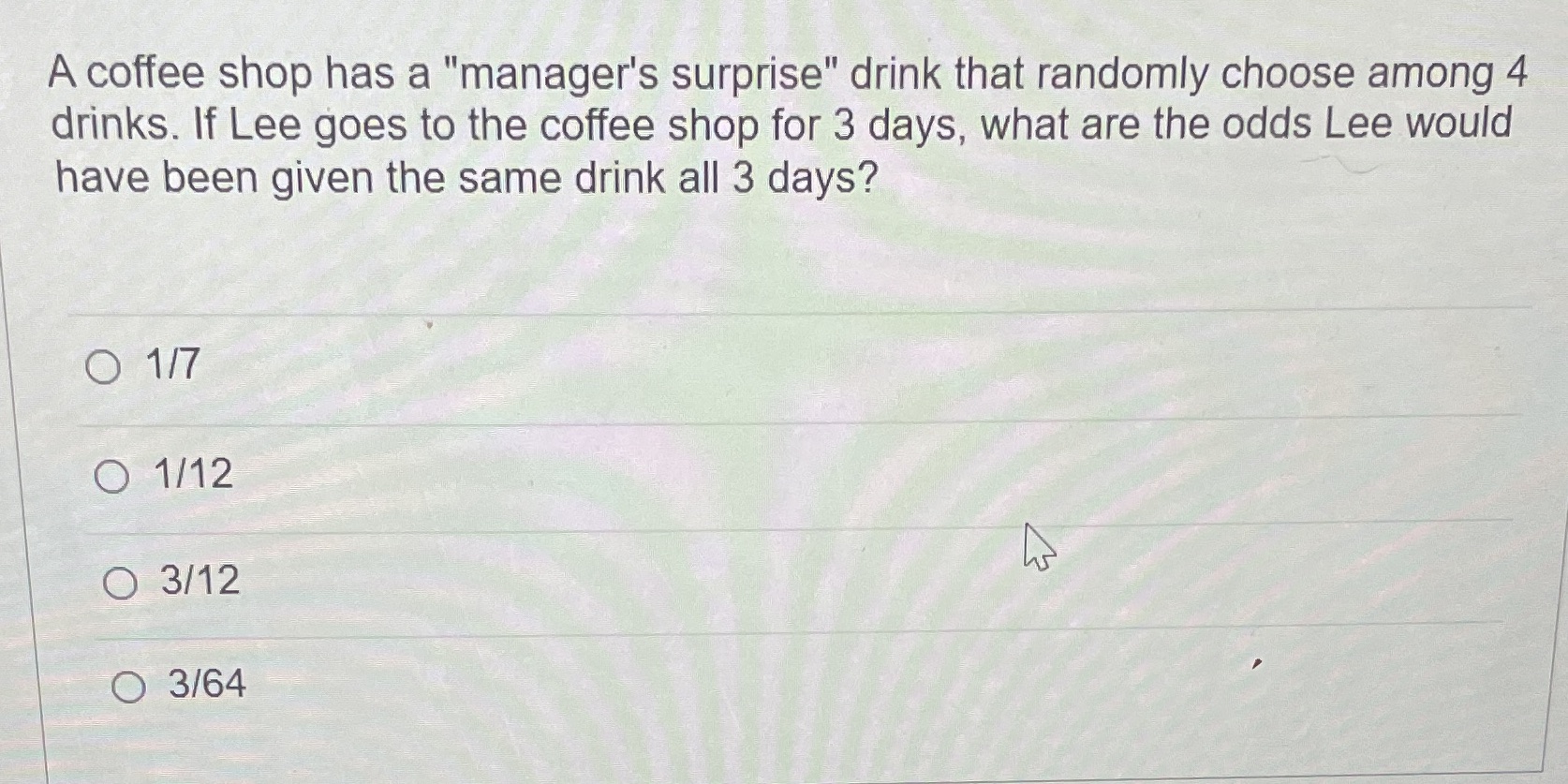 A coffee shop has a "manager