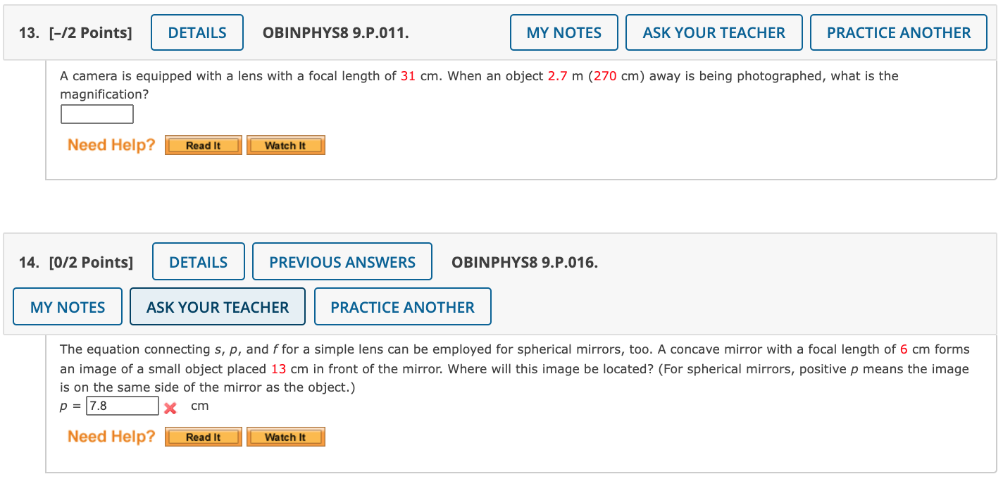 * Three Questions in Optics Chapter 3. [0/2