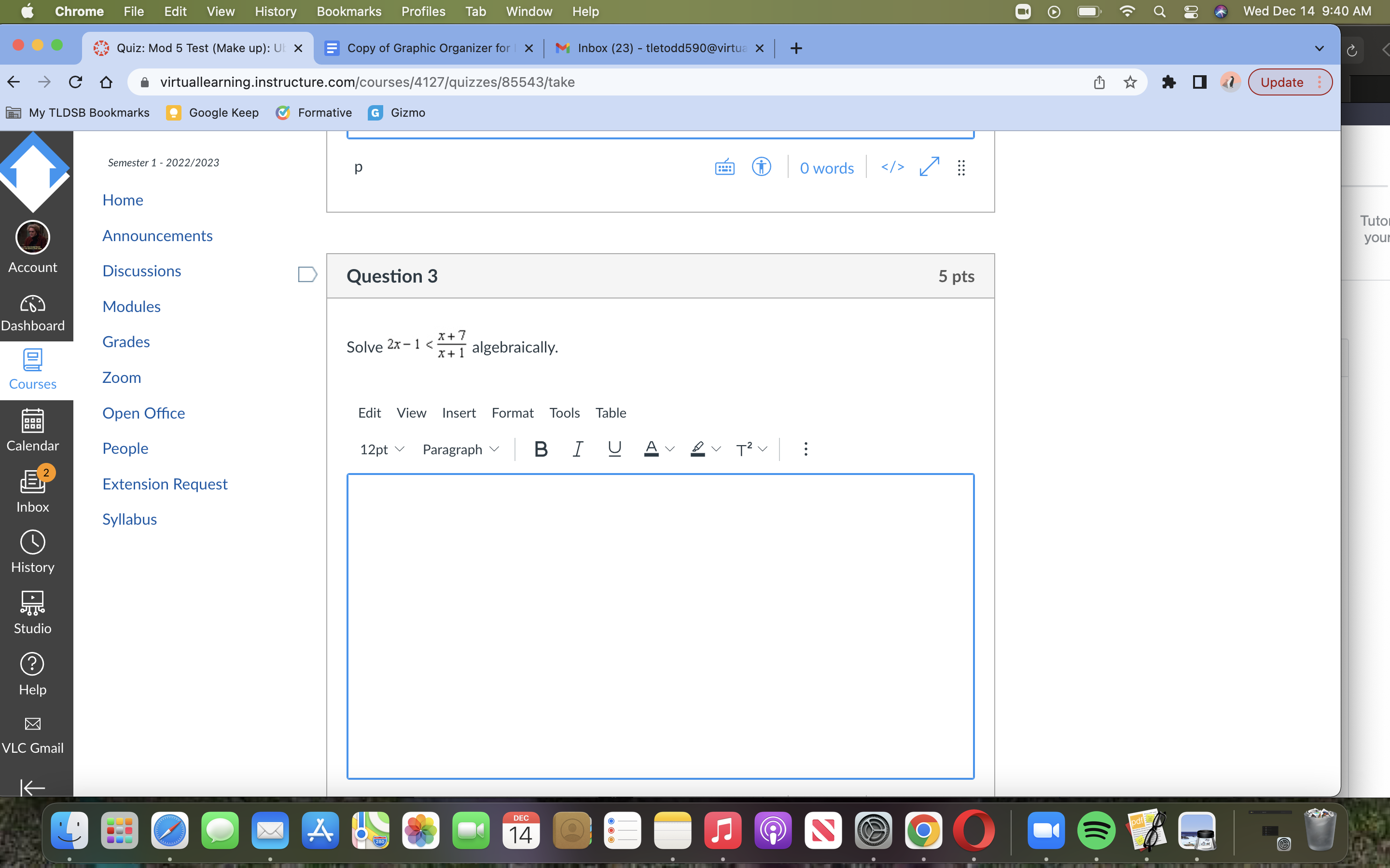 x + 2 For A(x) = x2 + 6x + 8 , at what value(s)