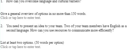 1. How can you overcome language and cultural
