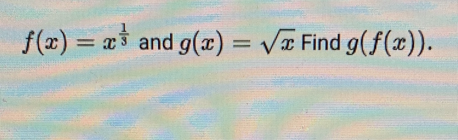 Find the composition of the function f(x) as and