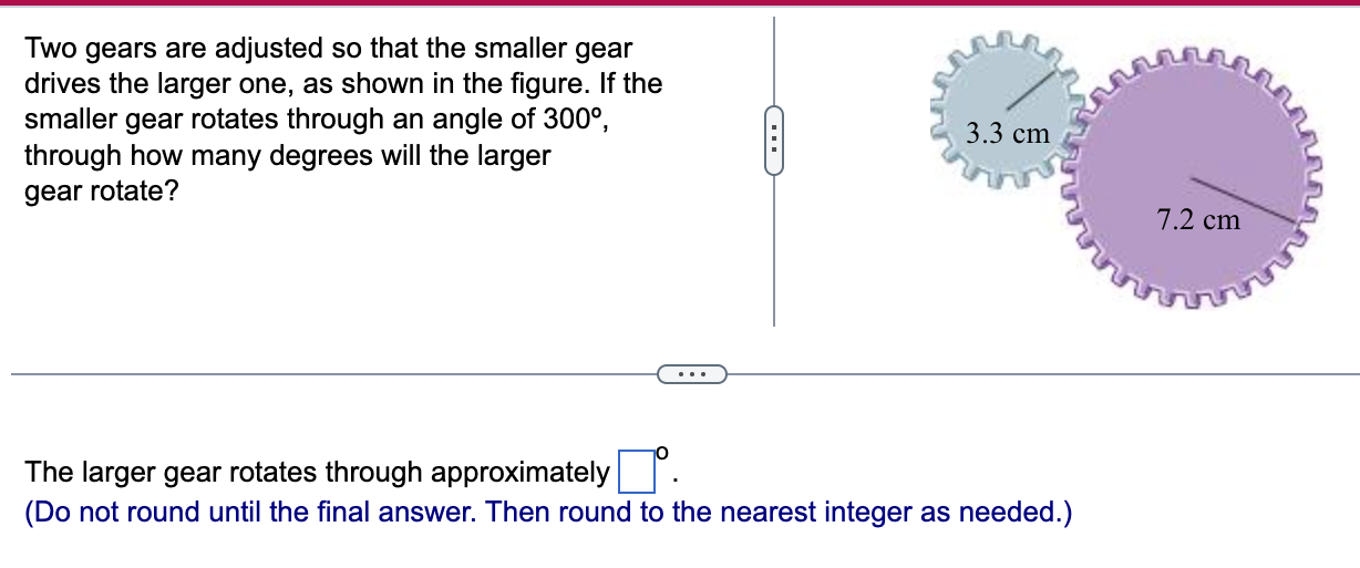 Find the measure (in radians) of the central