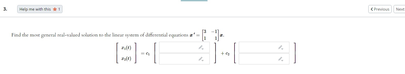 5. l Help me with this *1 Consider the initial