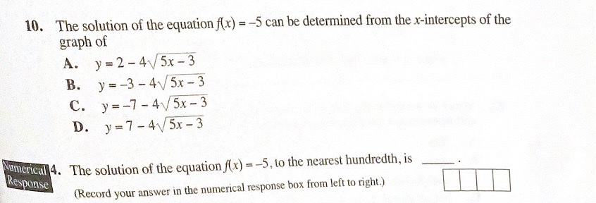 Consider the function f(x) = 2-415x- 3.10. The