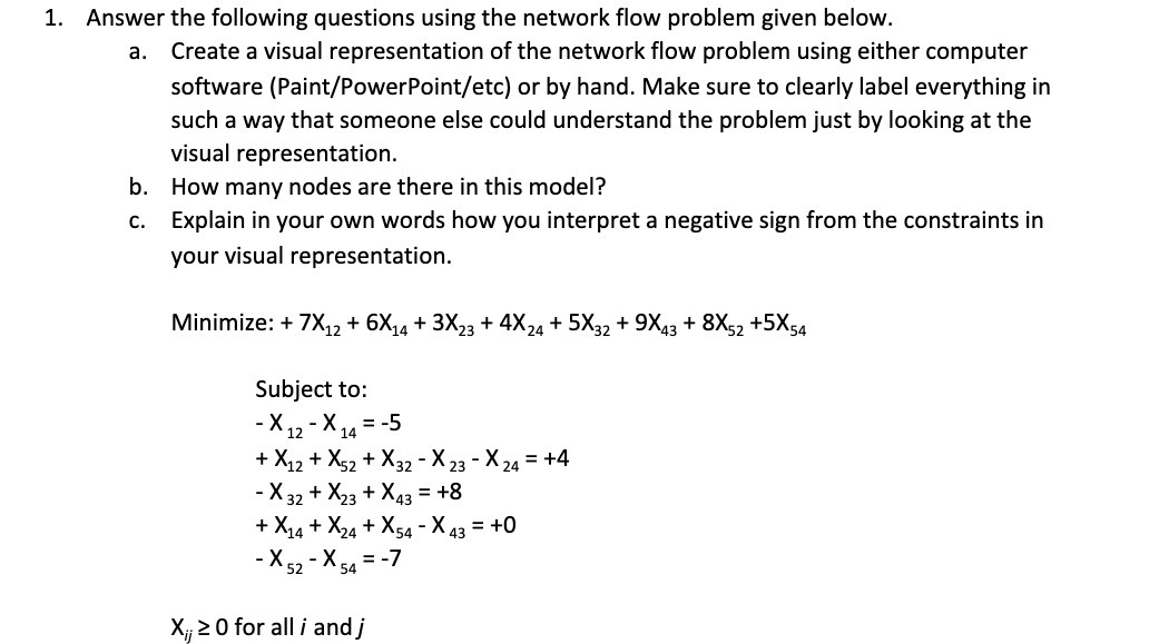 1. Answer the following questions using the