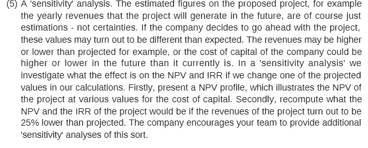 [5} a 'sensitiyity' analysis. The