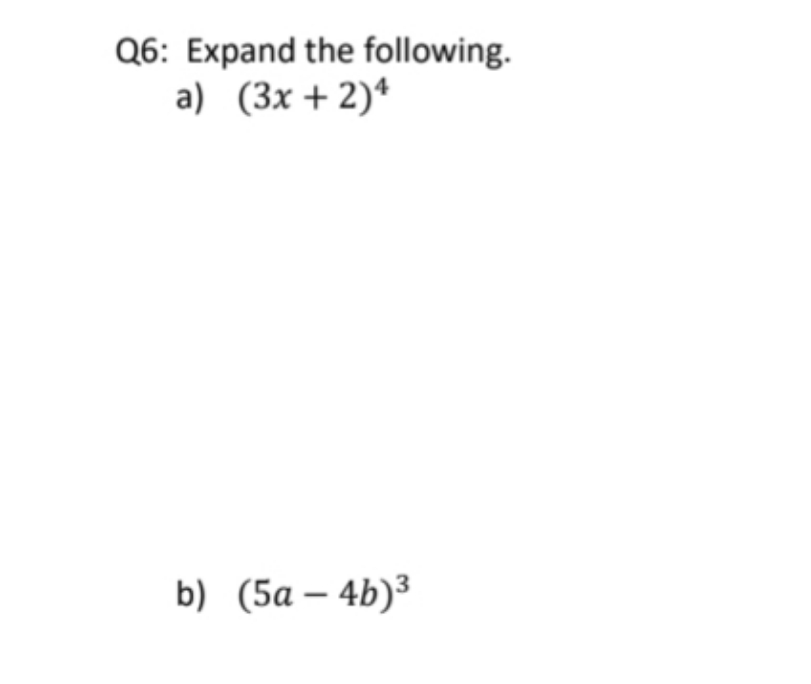 using pascal table show work \f