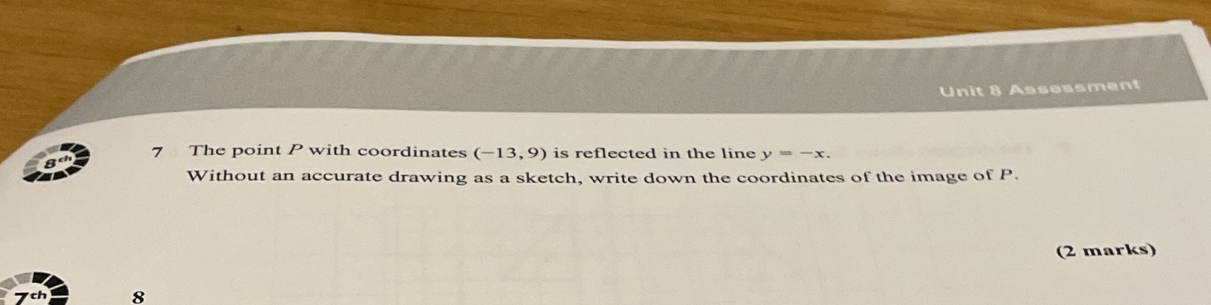 Plaae help Unit 3 Assessment & ch 7 The point P