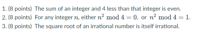 Proofs and Number theory (discrete math) I do