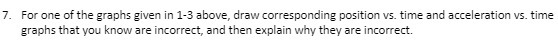 7. For one of the graphs given in 1-3 above, draw