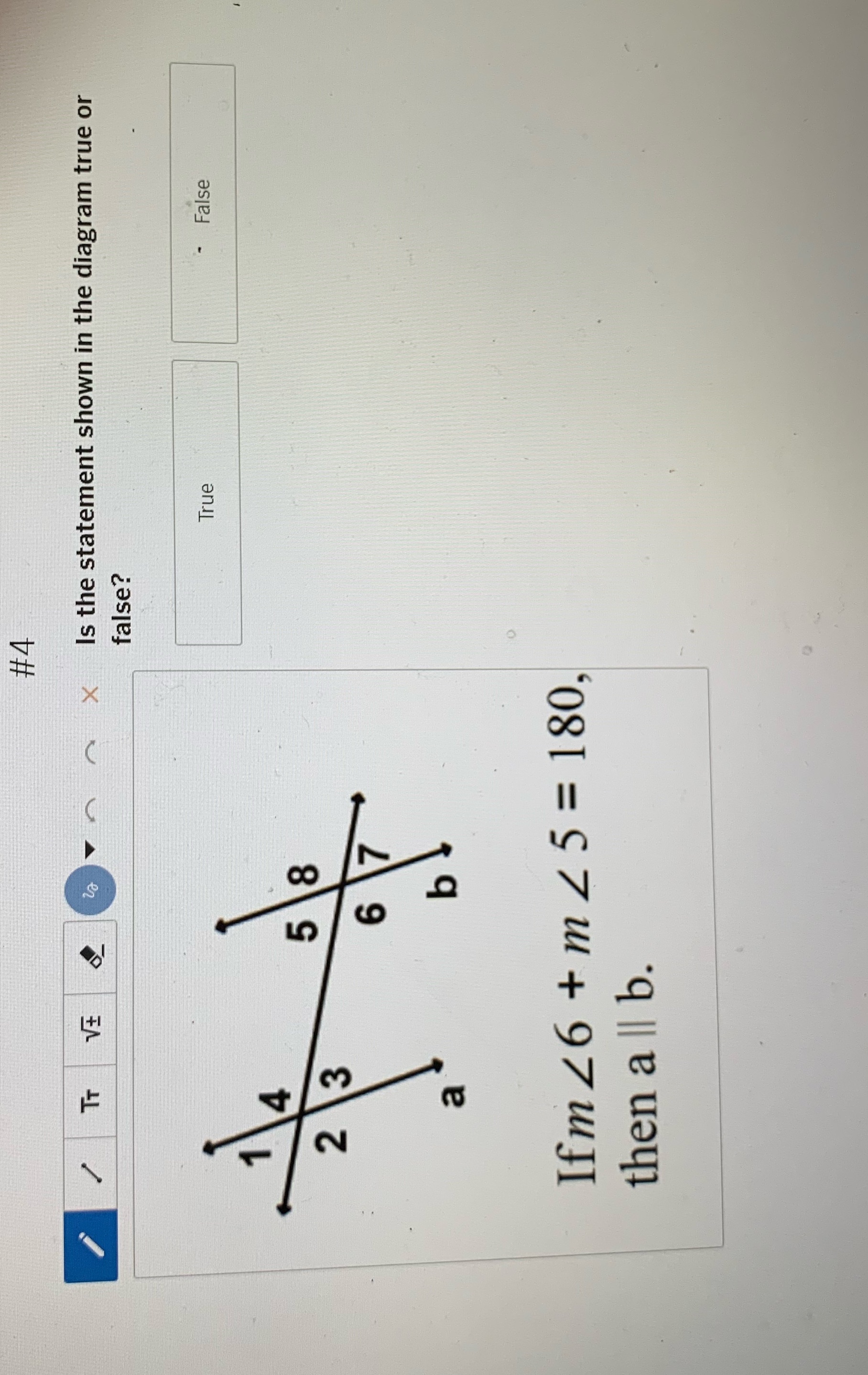 x Is the statement shown in the diagram true or