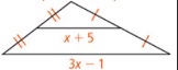 1. Find the value of x x + 5 3x -CO x + 12 2 x E