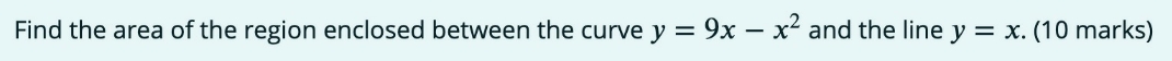 solve the problem quickly Find the area of the