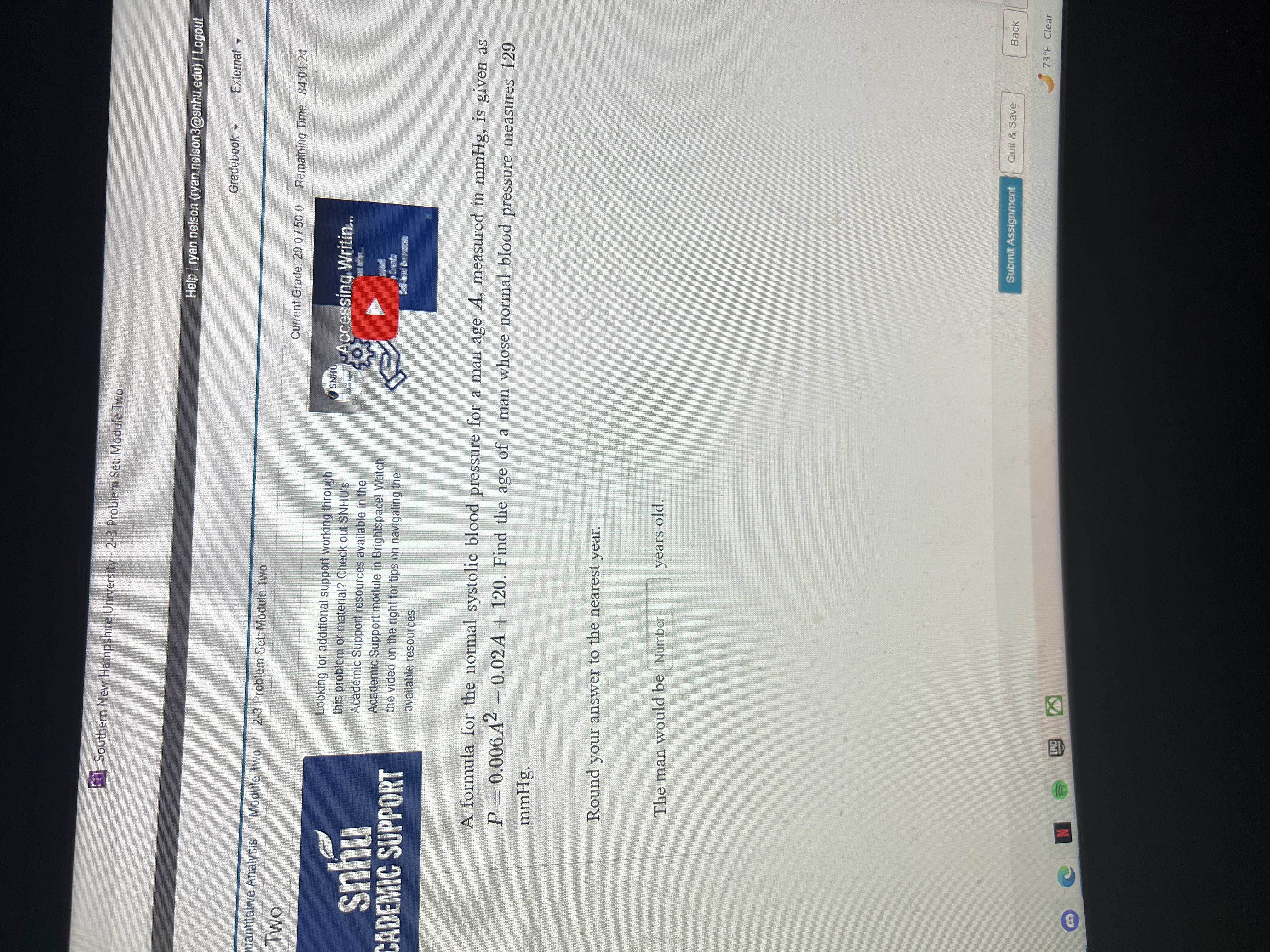 M Southern New Hampshire University - 2-3 Problem