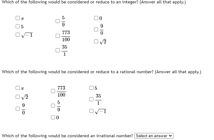 Which of the following would be considered or