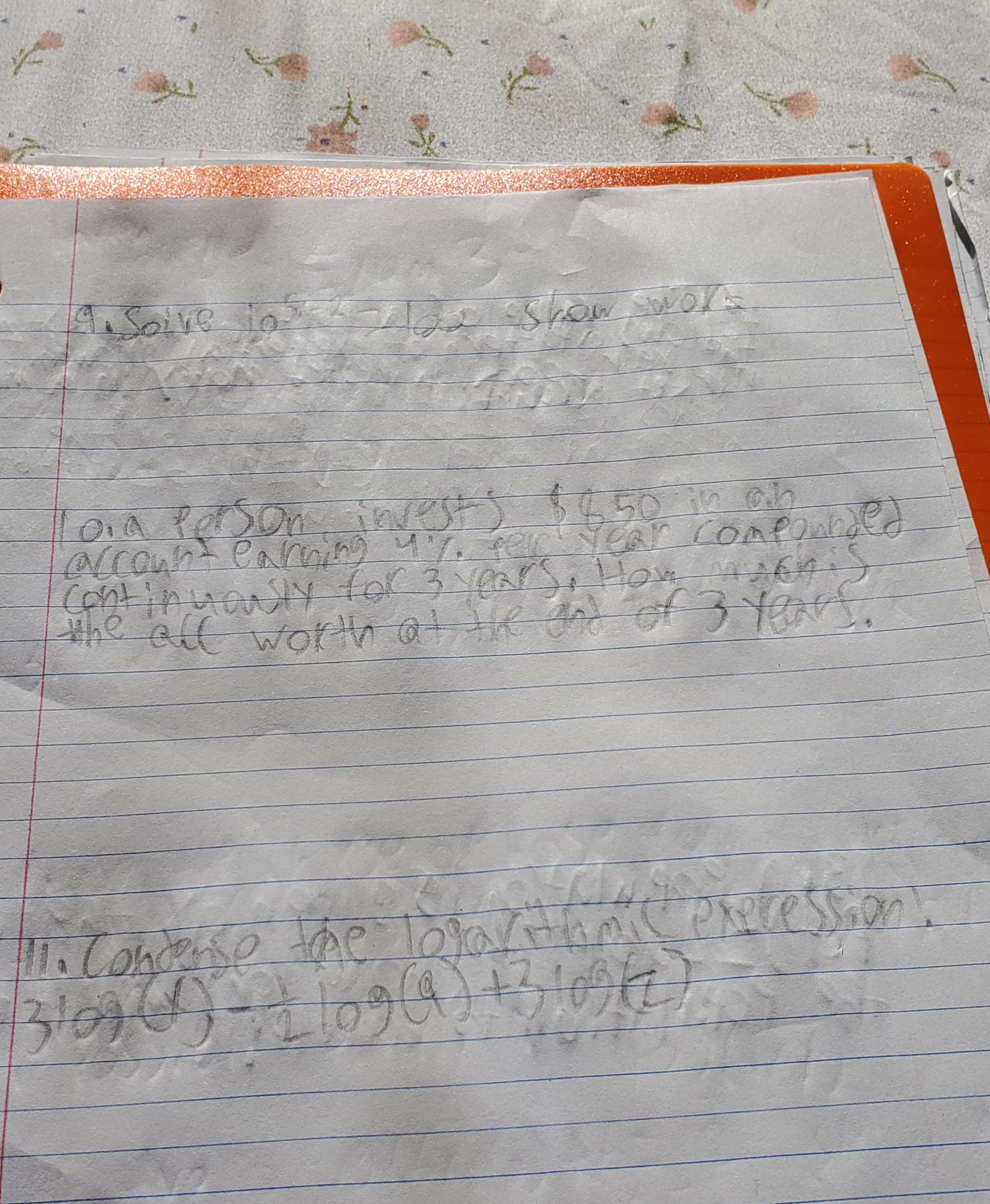 I need help with all of these questions except 2