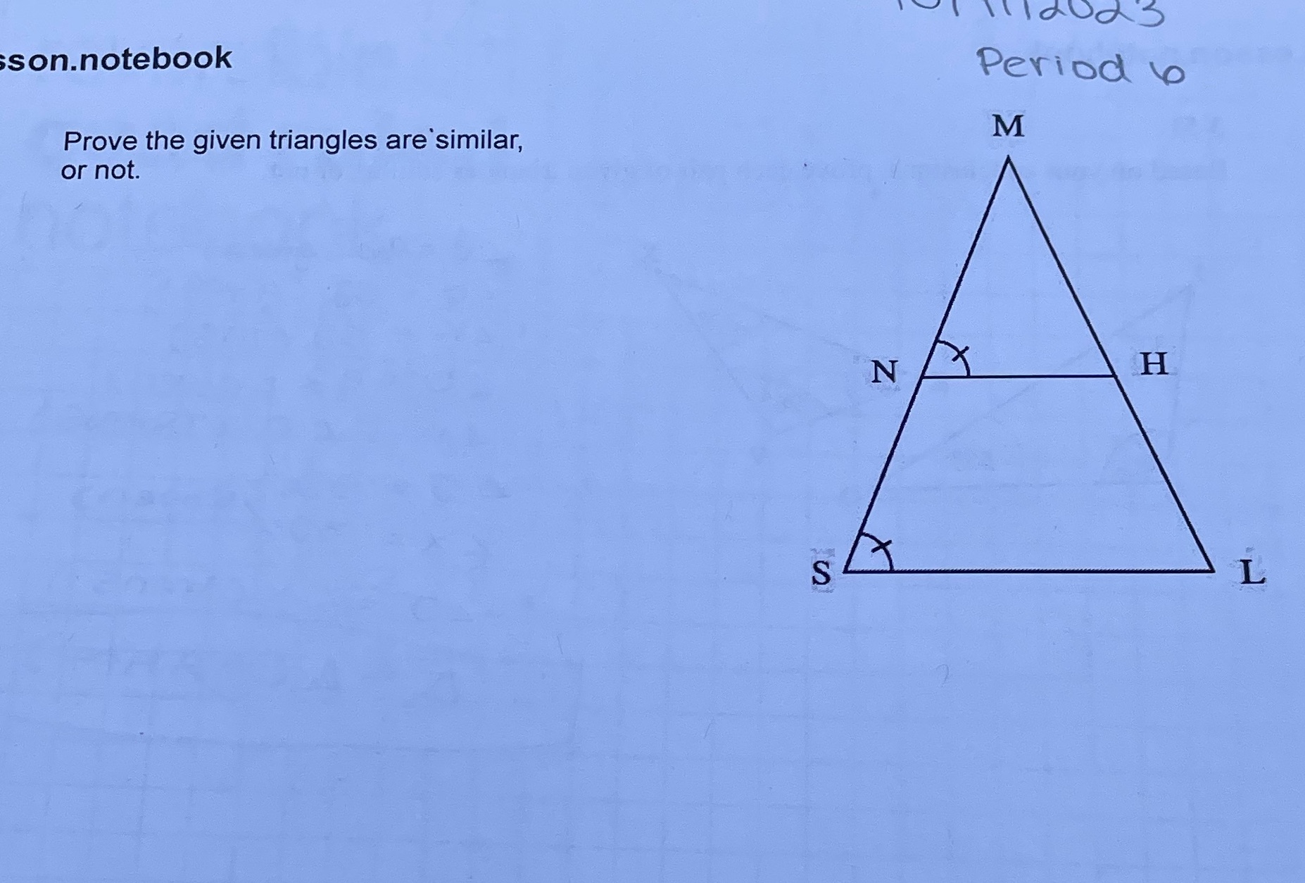 I need help Taods son.notebook Period b Prove the