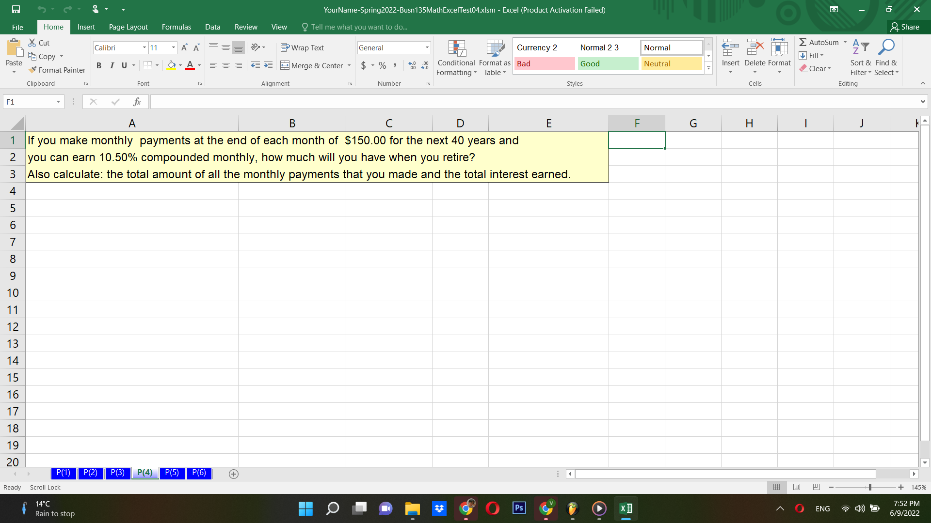 X YourName-Spring2022-Busn