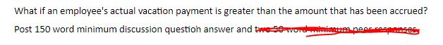 Need help answering this discussion question.