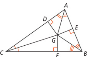 GE = x - 7 and GF = x + 4. What is GD? (Ignore