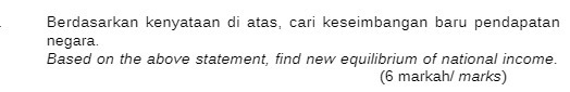 Berdasarkan kenyataan di atas, cari keseimbangan