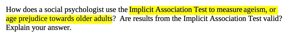 How does a social psychologist use the Implicit