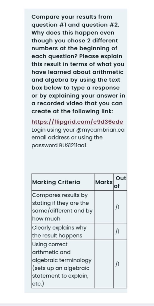Question 1. Pick any number. You can pick any