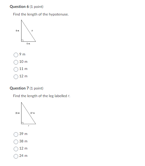 Question 1 (1 point) The area of square P is 52