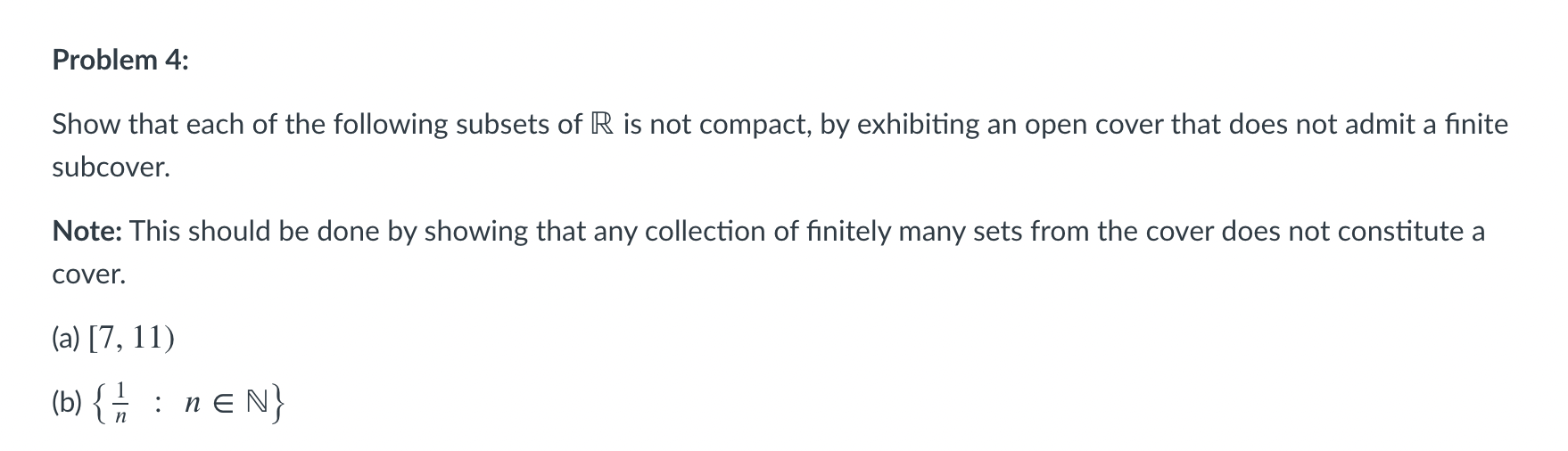 Problem 4: Show that each of the following