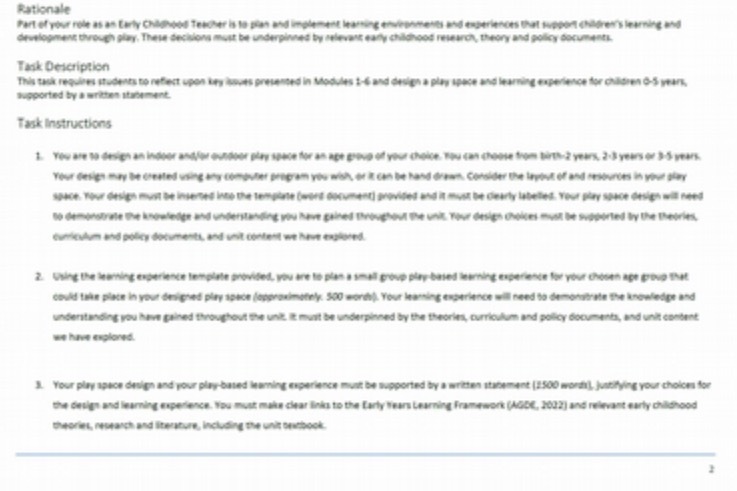 Rationale Part of poor role as an Early Che el