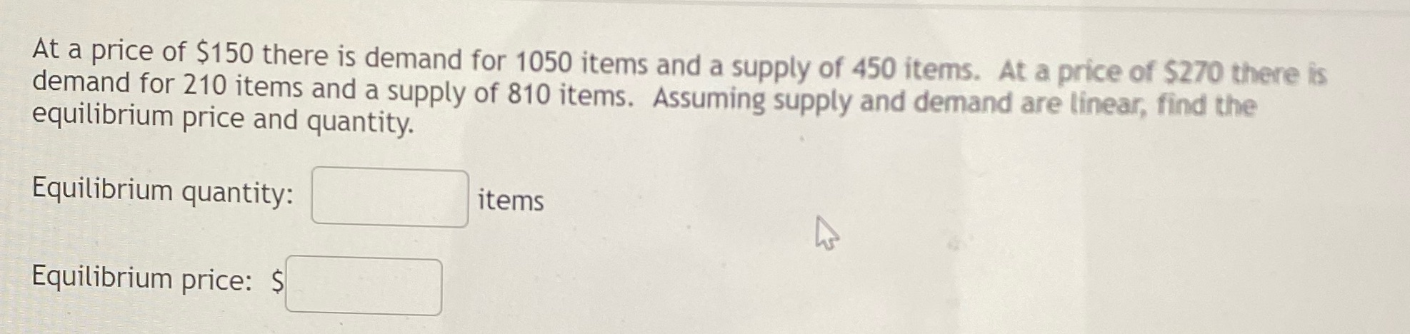 May I get some help on this? At a price of $150