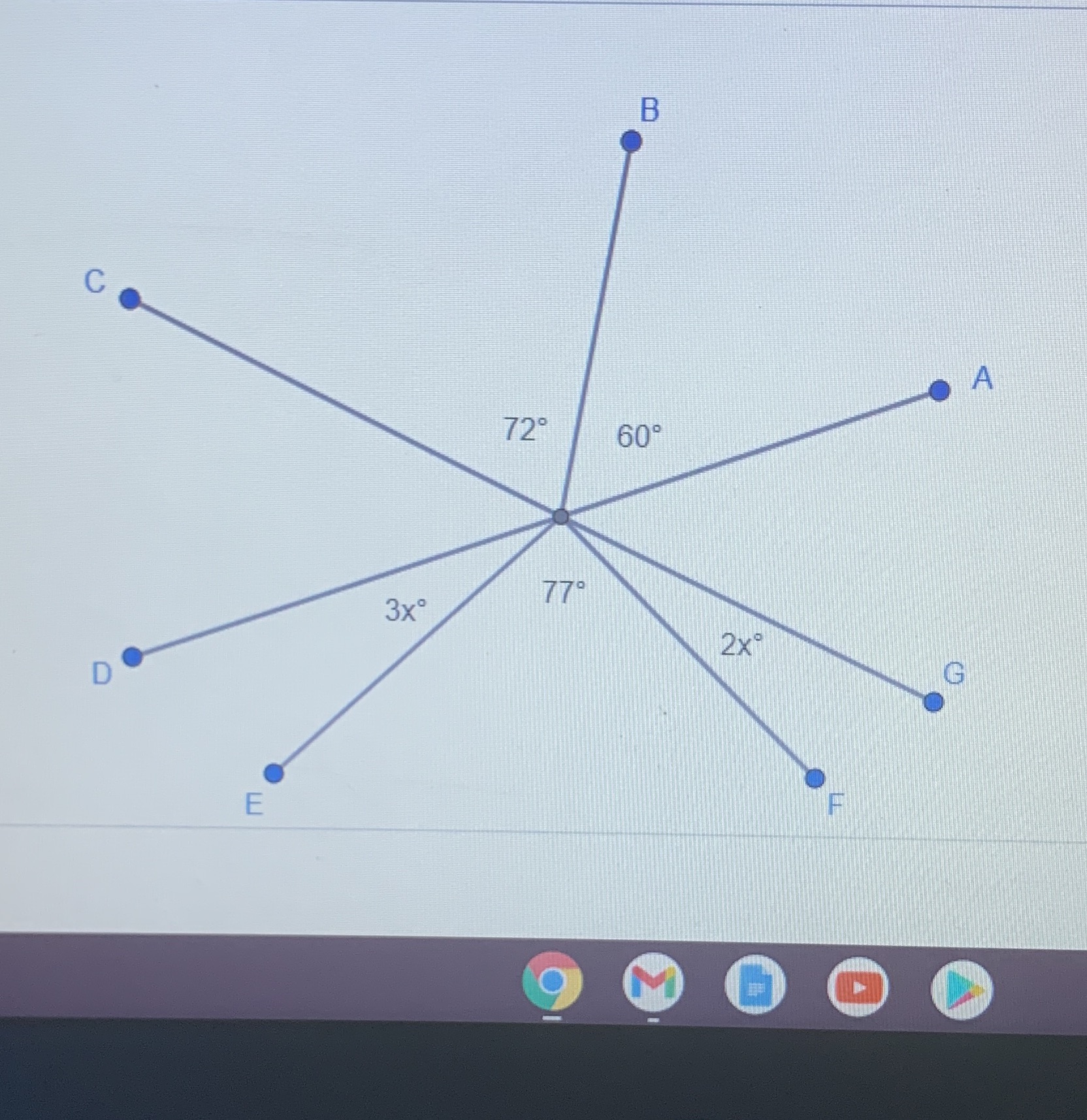 Find the angle measures