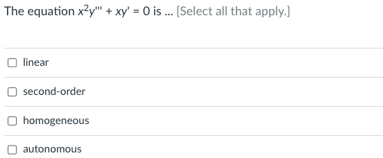 q2 The equation x2y" + xy